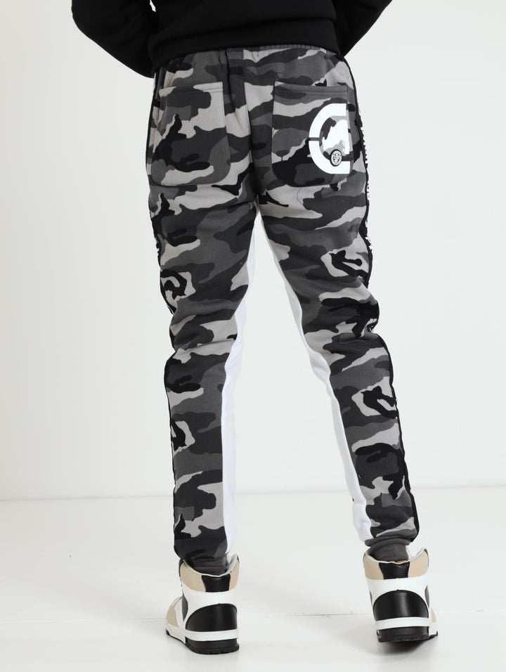 Camo Fleece Pants - Grey
