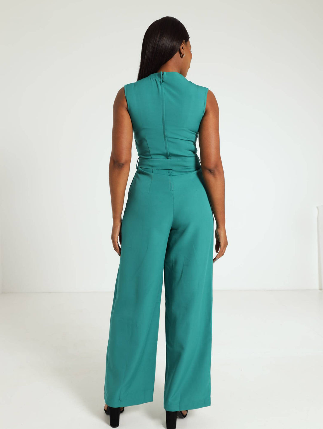 Halter Neck Jumpsuit - Teal