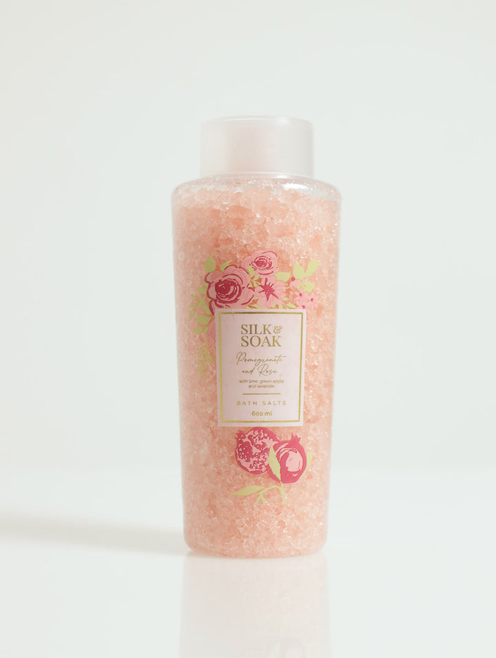 Pomegranate & Rose Bath Salts 600ml