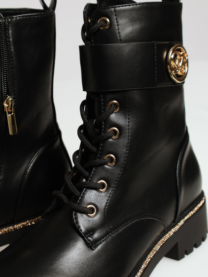 Janie Chunky Boot - Black