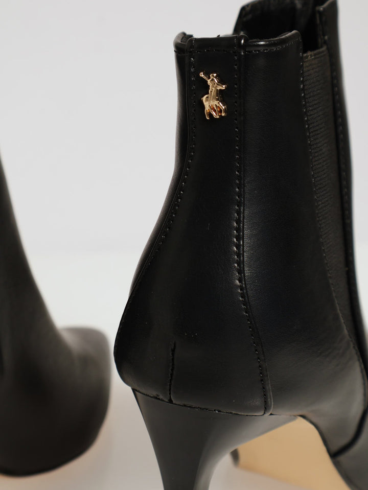 Pointed Stiletto Ankle Boot - Black