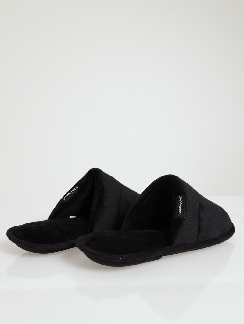 Open Back Slipper - Black