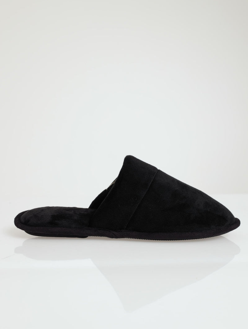 Open Back Slipper - Black