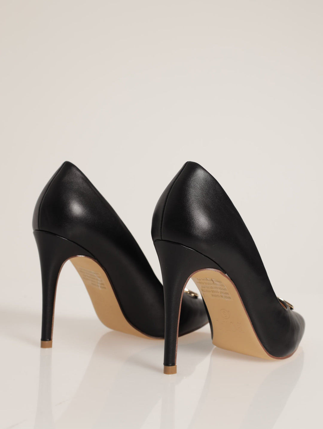 Circle Pony Trim Pump Heel - Black