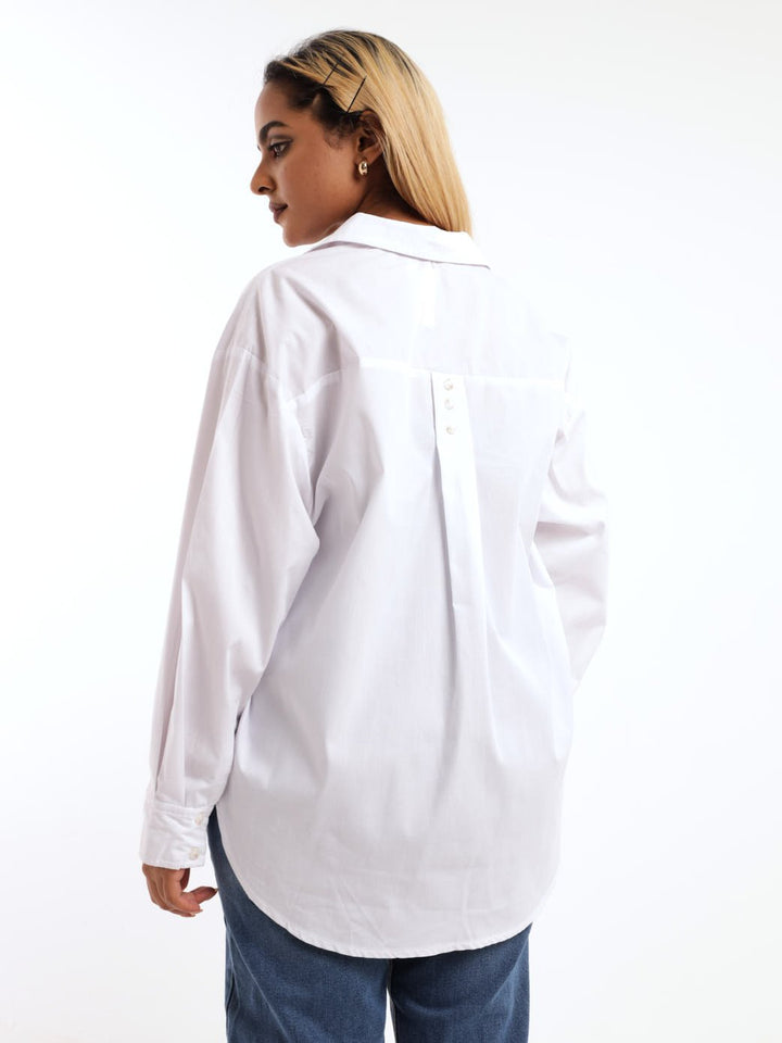 Ladies Oversized Shirt - White