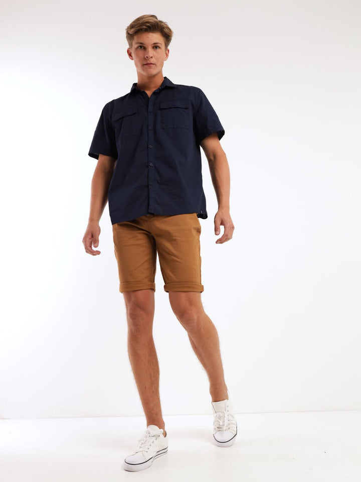 Mens Short Sleeve Utility Shirt