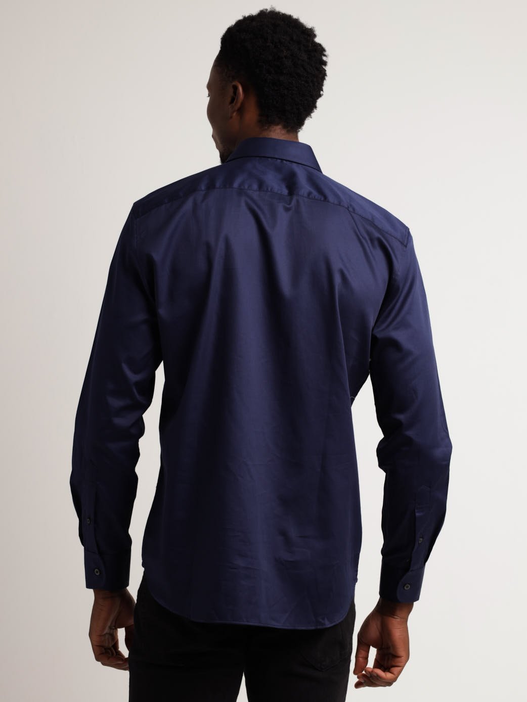 Men's Long Sleeve Shirt - Navy