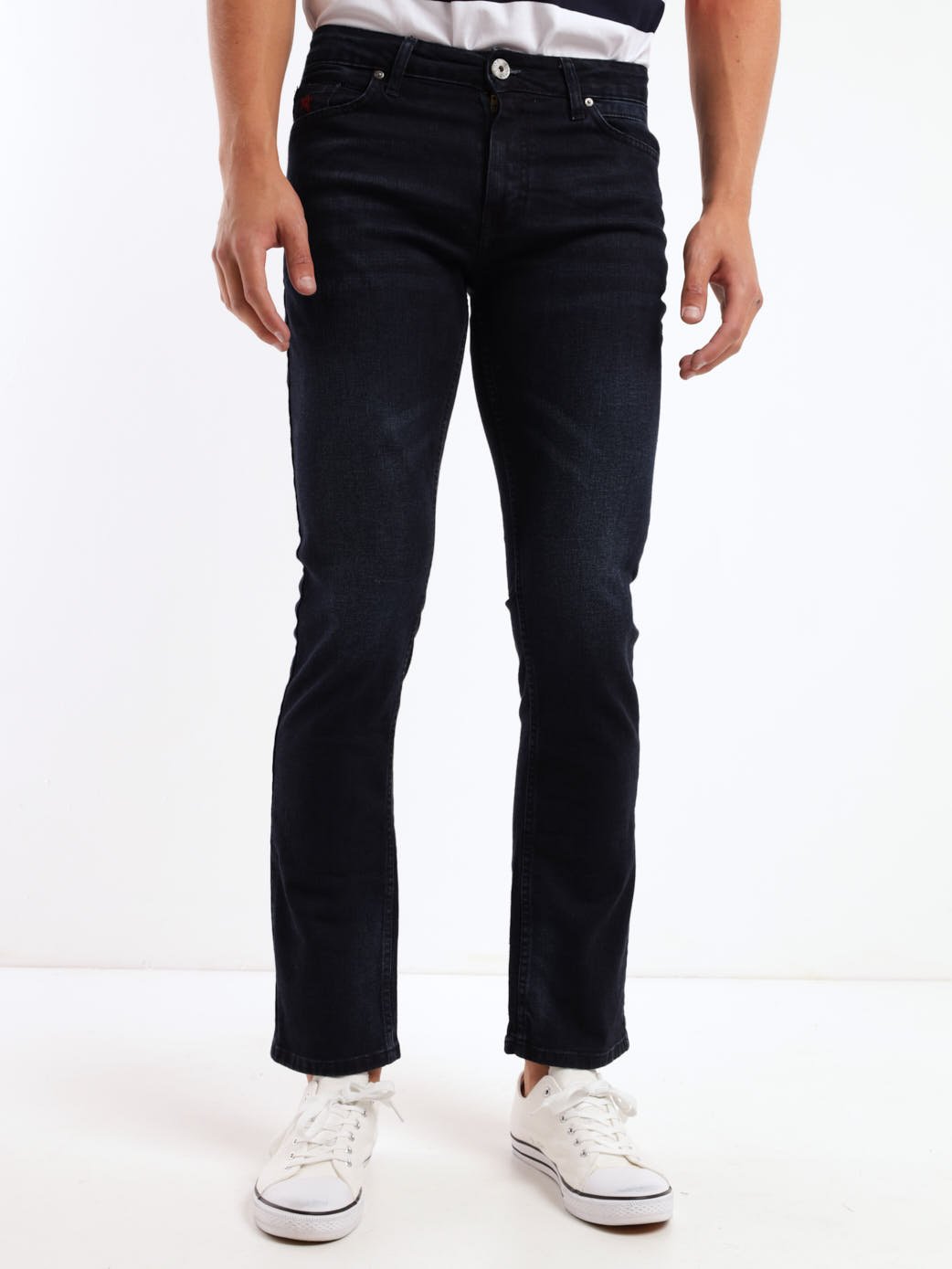 Men's Blue/Black Lambo Straight Denim Jean