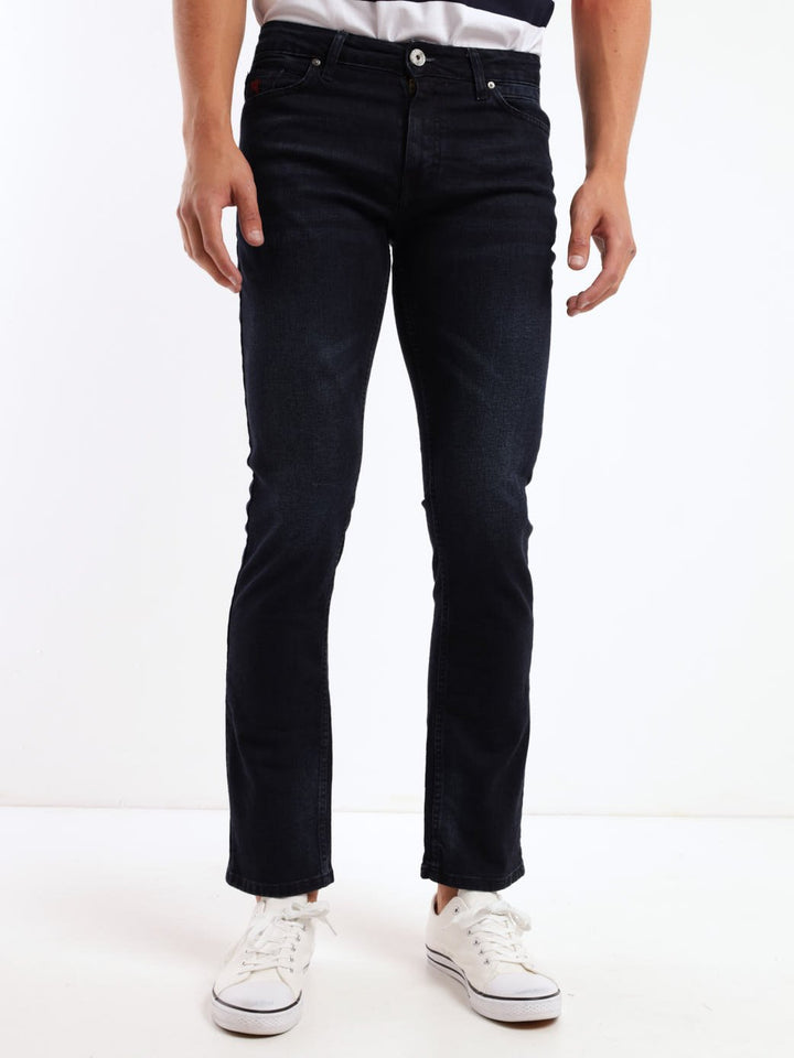 Men's Blue/Black Lambo Straight Denim Jean