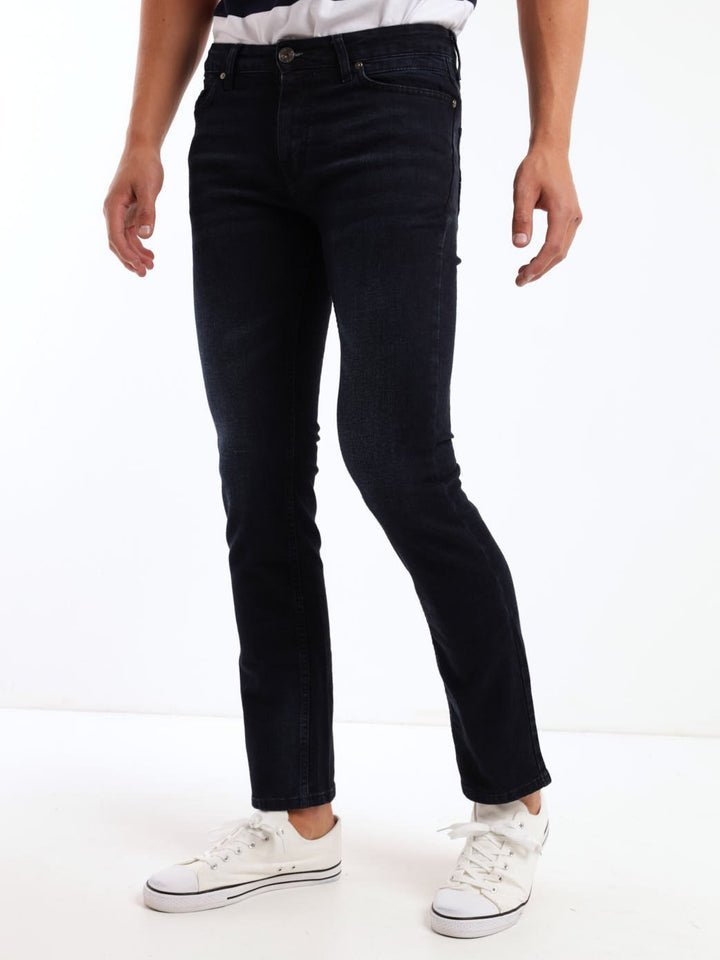 Men's Blue/Black Lambo Straight Denim Jean