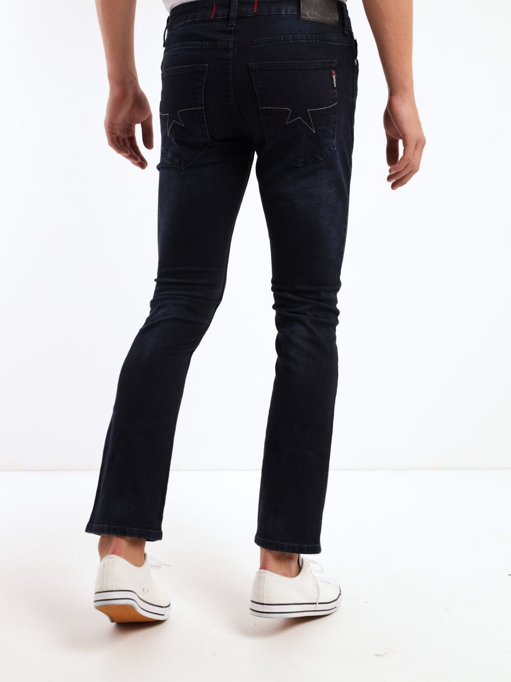 Men's Blue/Black Lambo Straight Denim Jean