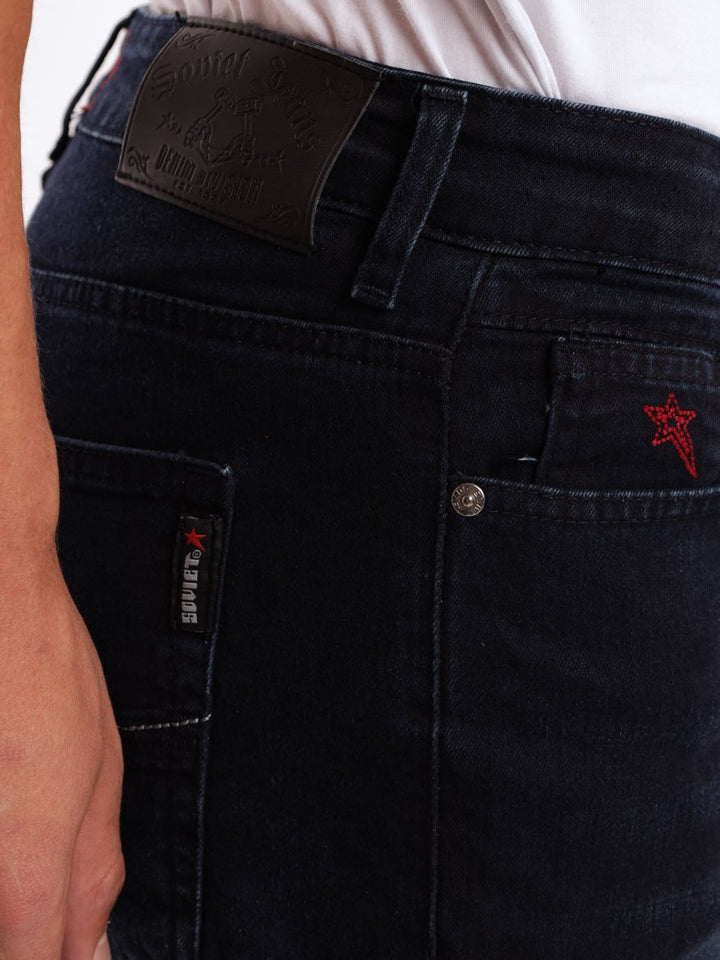 Men's Blue/Black Lambo Straight Denim Jean