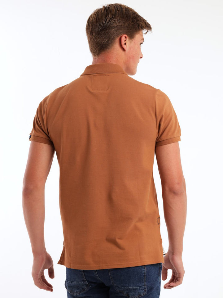 Men's Embroidered Golfer - Brown