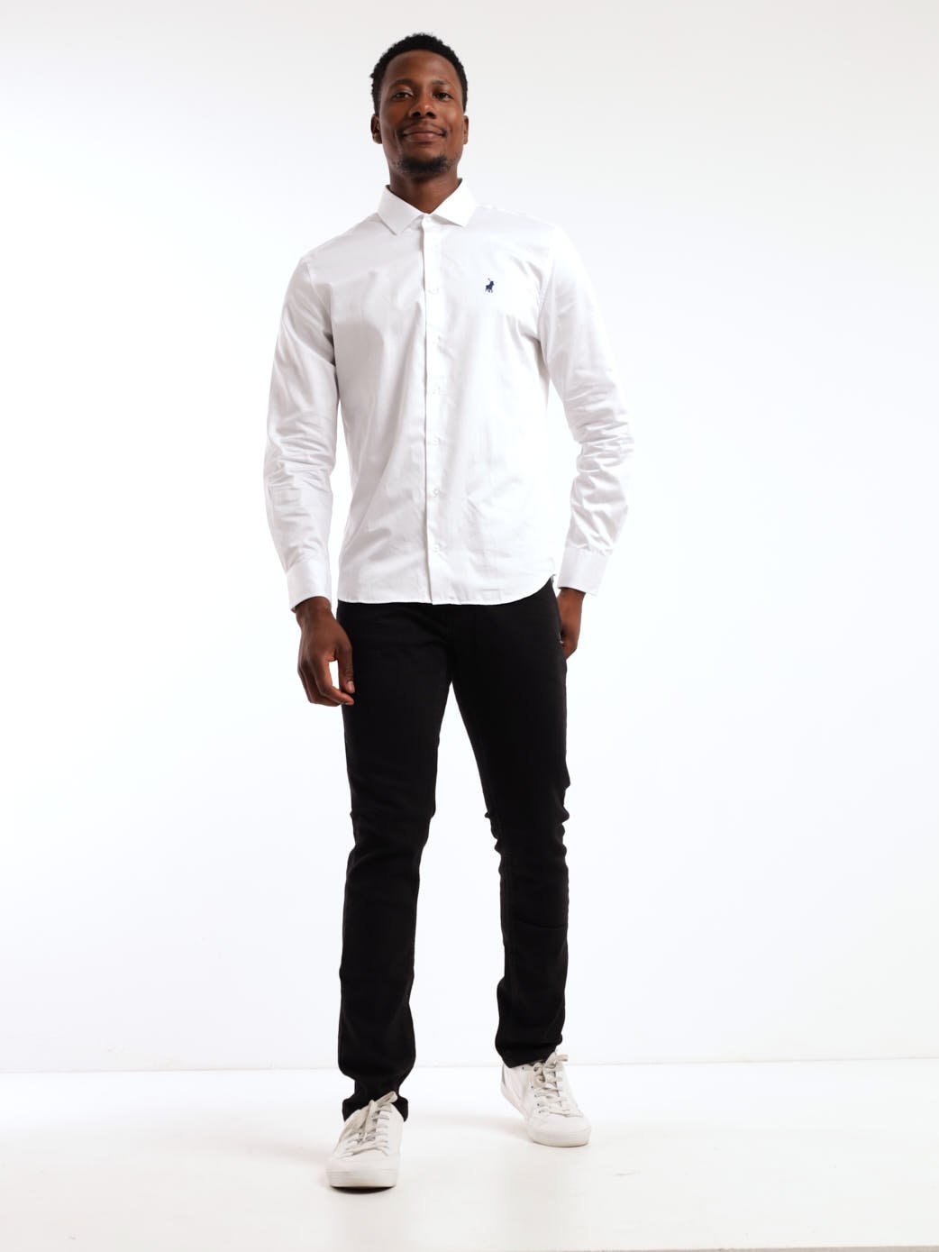Men's Long Sleeve Shirt - White