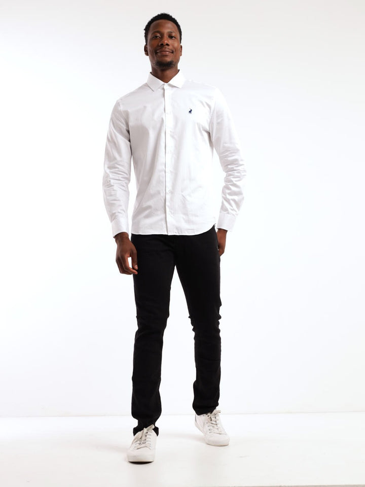 Men's Long Sleeve Shirt - White