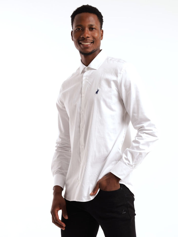 Men's Long Sleeve Shirt - White