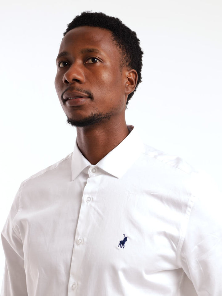 Men's Long Sleeve Shirt - White