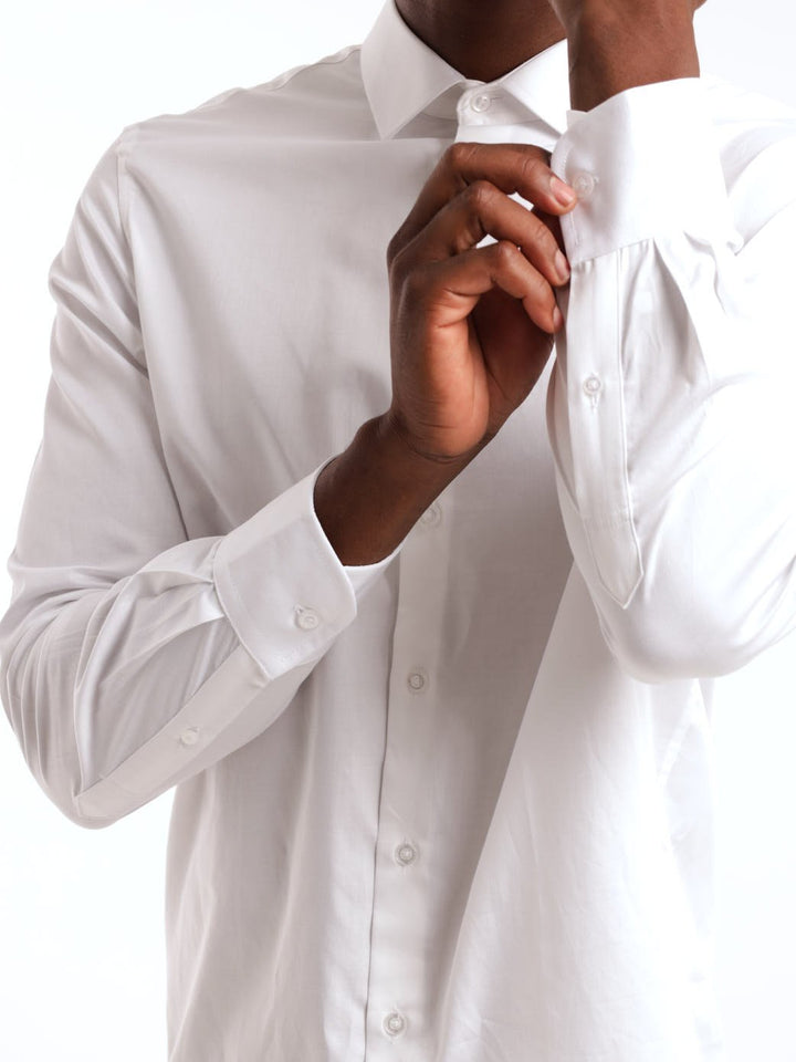 Men's Long Sleeve Shirt - White