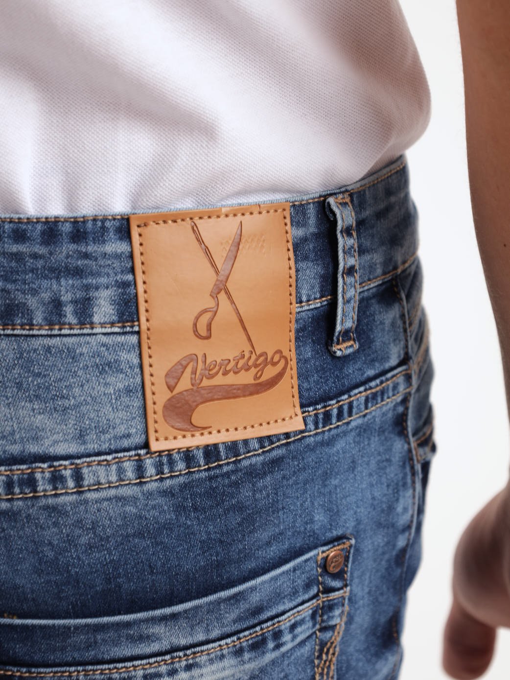 Men's Indigo Straight Denim Jean