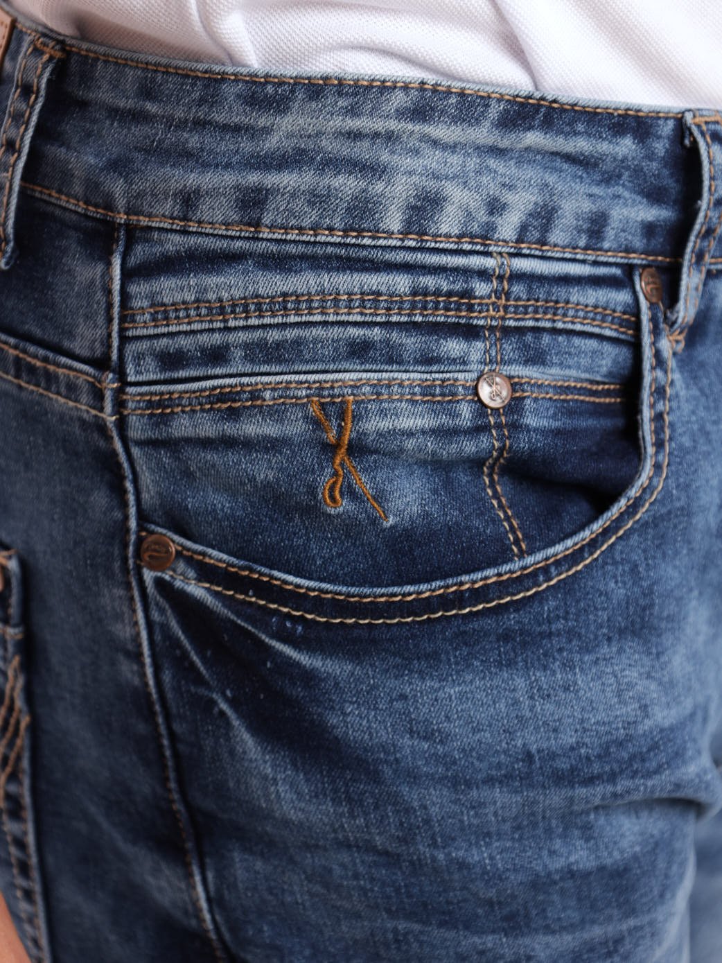 Men's Indigo Straight Denim Jean