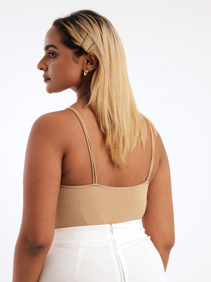 Ladies Seamless Bodysuit - Nude