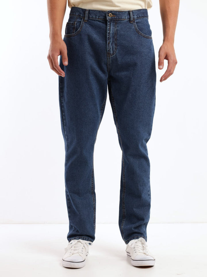 Men's Mid Blue Slim Basic Denim Jean
