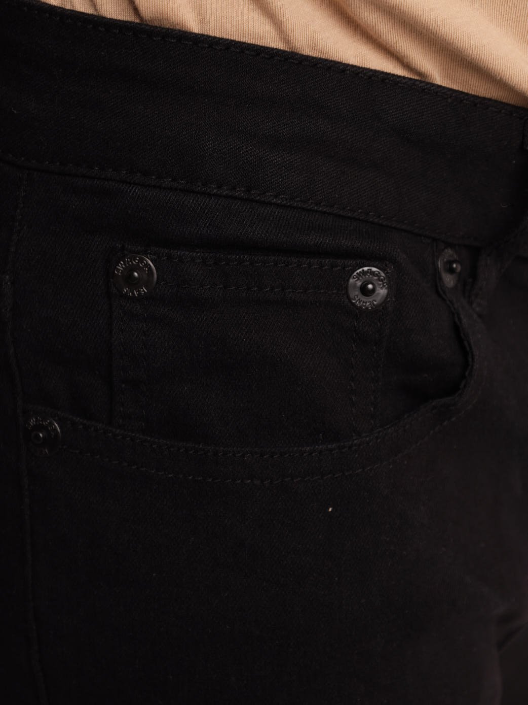 Men's Black Cargo Super Skinny Denim Jean