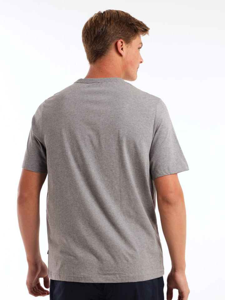 Mens 2 Col Logo Tee - Grey