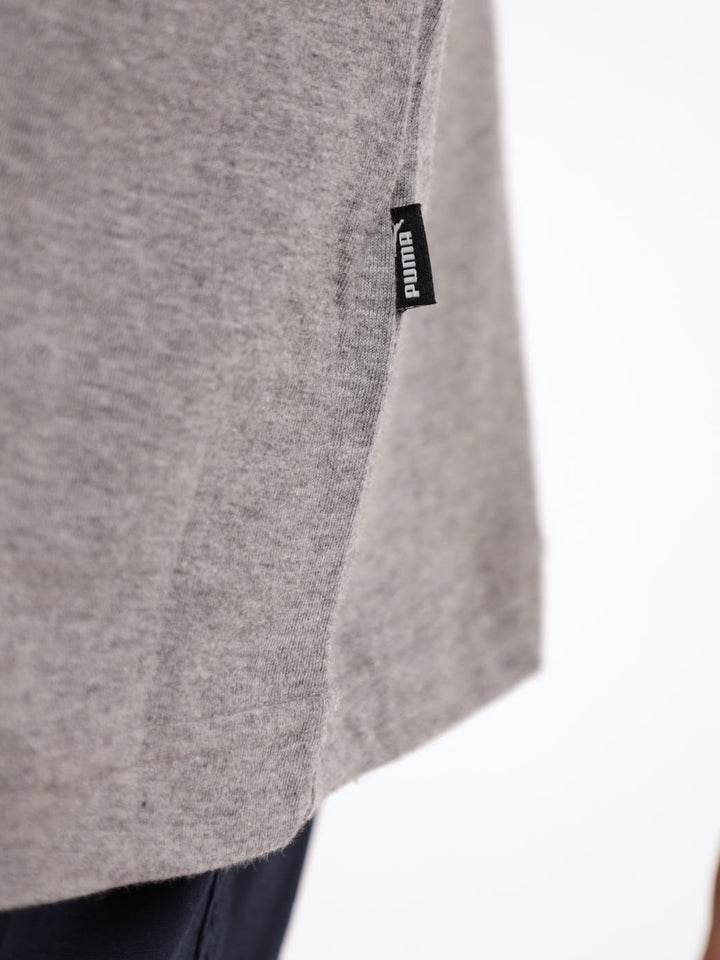 Mens 2 Col Logo Tee - Grey