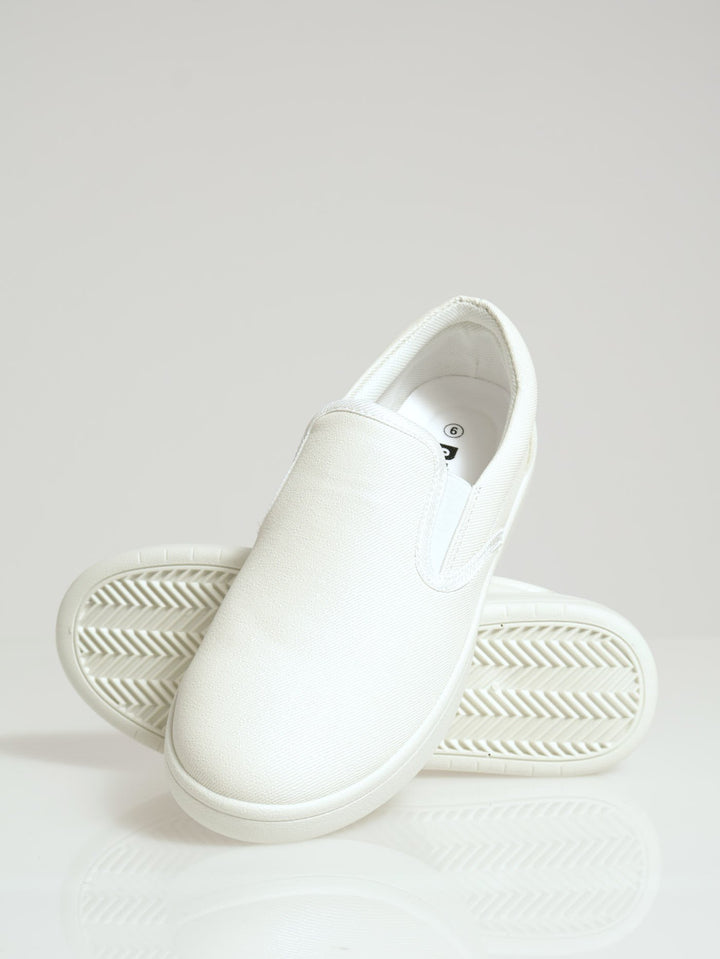 Platform Slip On Sneaker - White