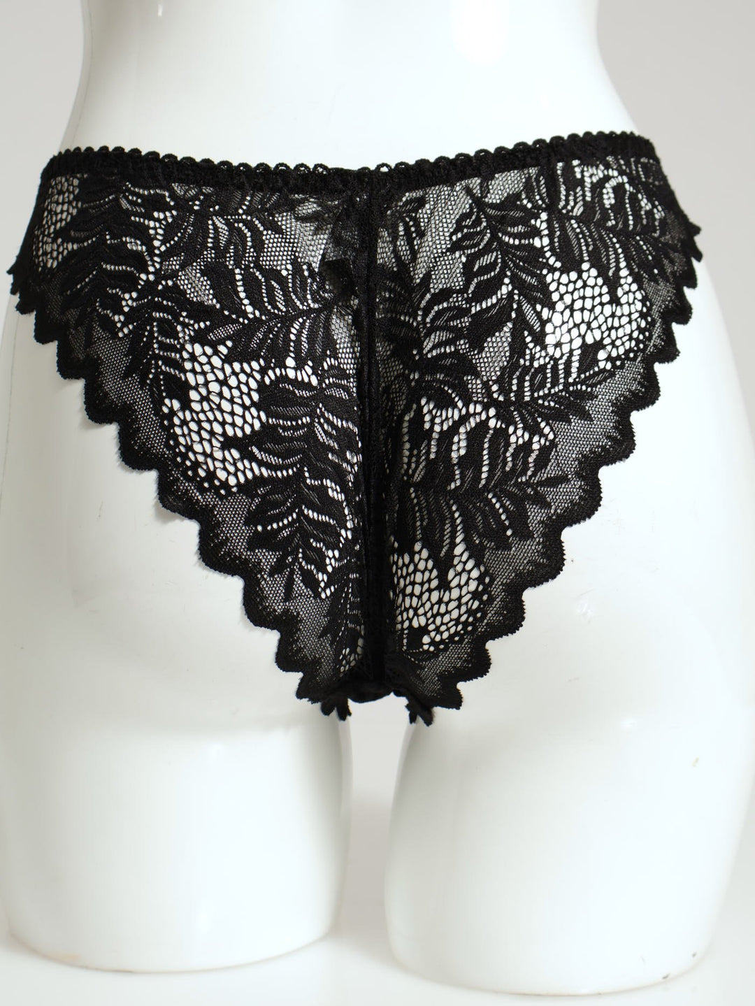 Full Lace Tanga Panty - Black