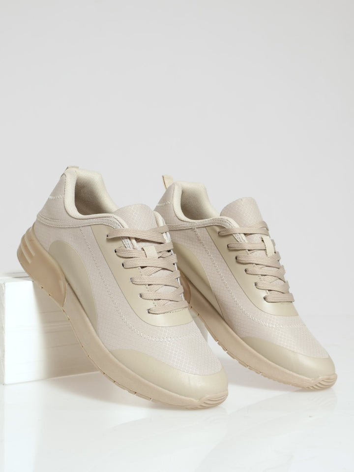 Trainer With Bubble On Sole - Beige