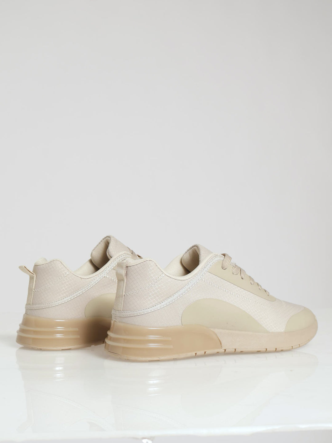 Trainer With Bubble On Sole - Beige