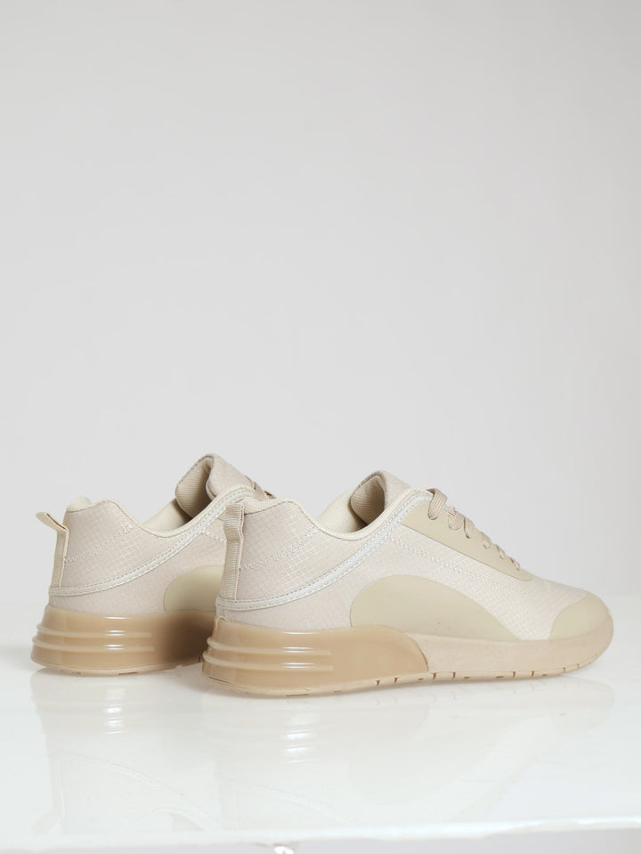 Trainer With Bubble On Sole - Beige
