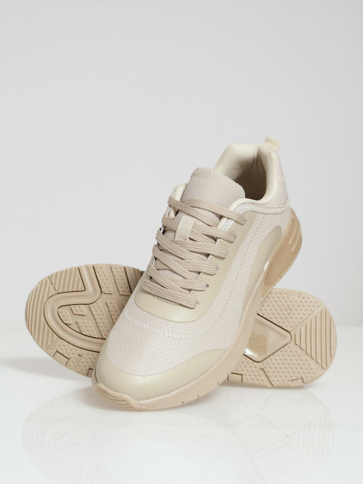 Trainer With Bubble On Sole - Beige