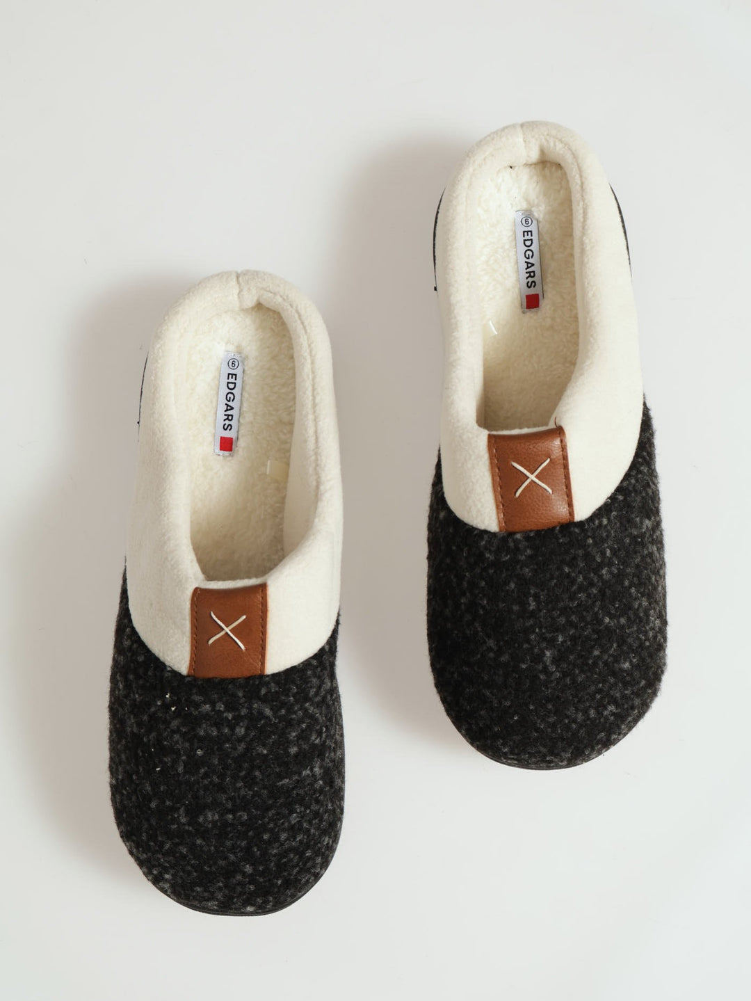 Comfort Half Open Back Slipper - Black