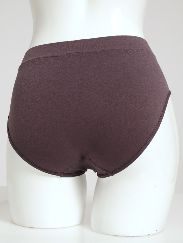 3 Pack Hi-Cut Panties- Dusty Rose/Pearl/ Dark Grape