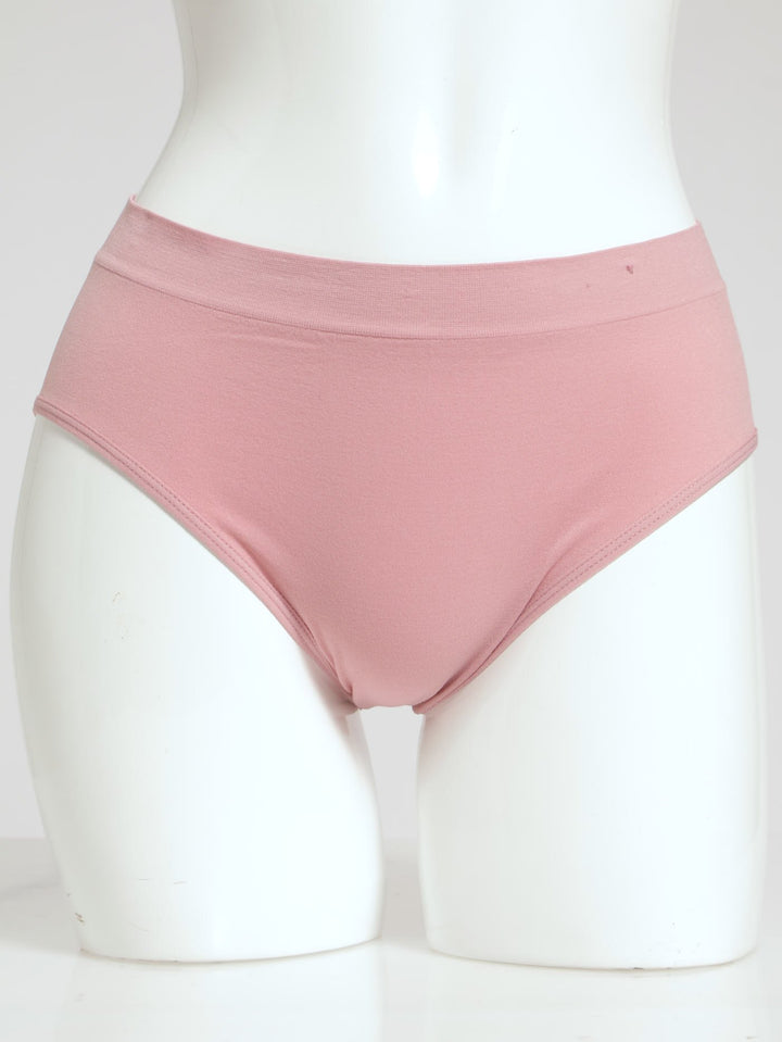 3 Pack Hi-Cut Panties- Dusty Rose/Pearl/ Dark Grape