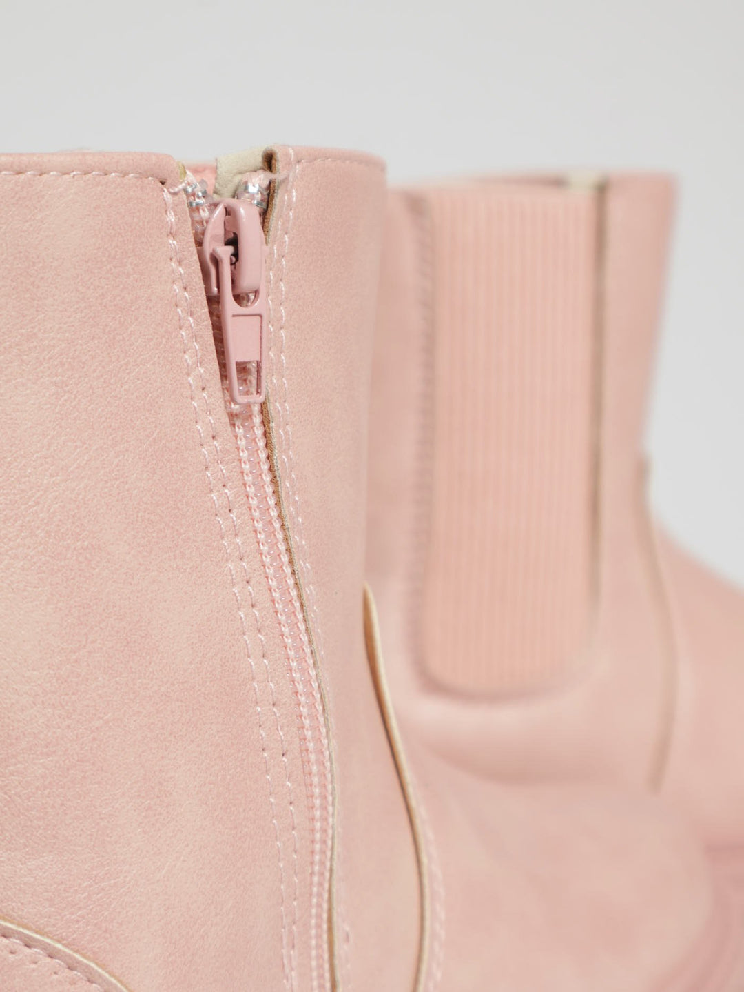 Girls Chunky Chelsea Boot - Dusty Pink