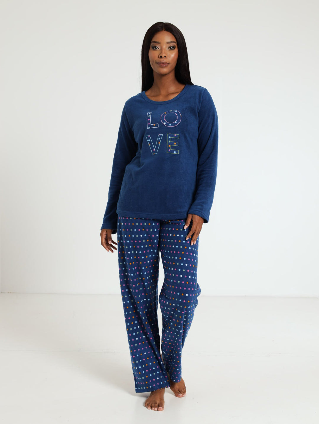 Teddy Fleece Womens Fluffy Pjs Set Buy Loungeable Cream Teddy Bear