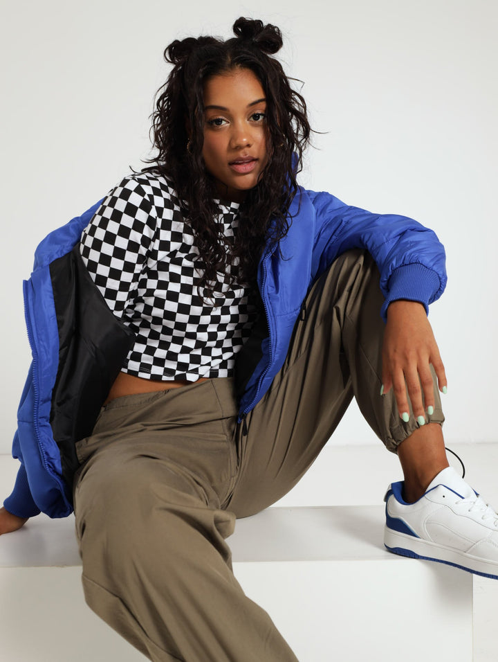 Checkerboard Tee - Black