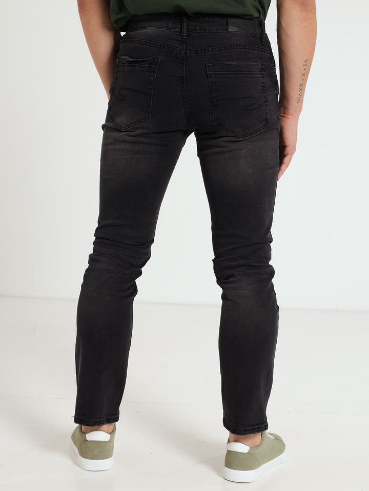 Steve Slim Denim Jean - Charcoal