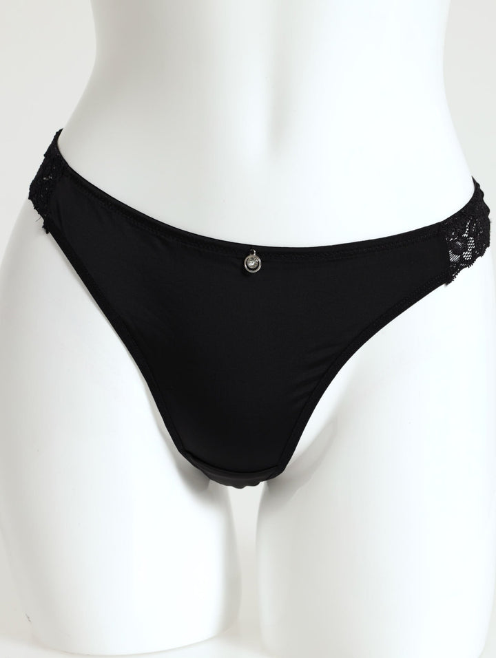 2 Pack Lace G-String - Black/Deep Lake