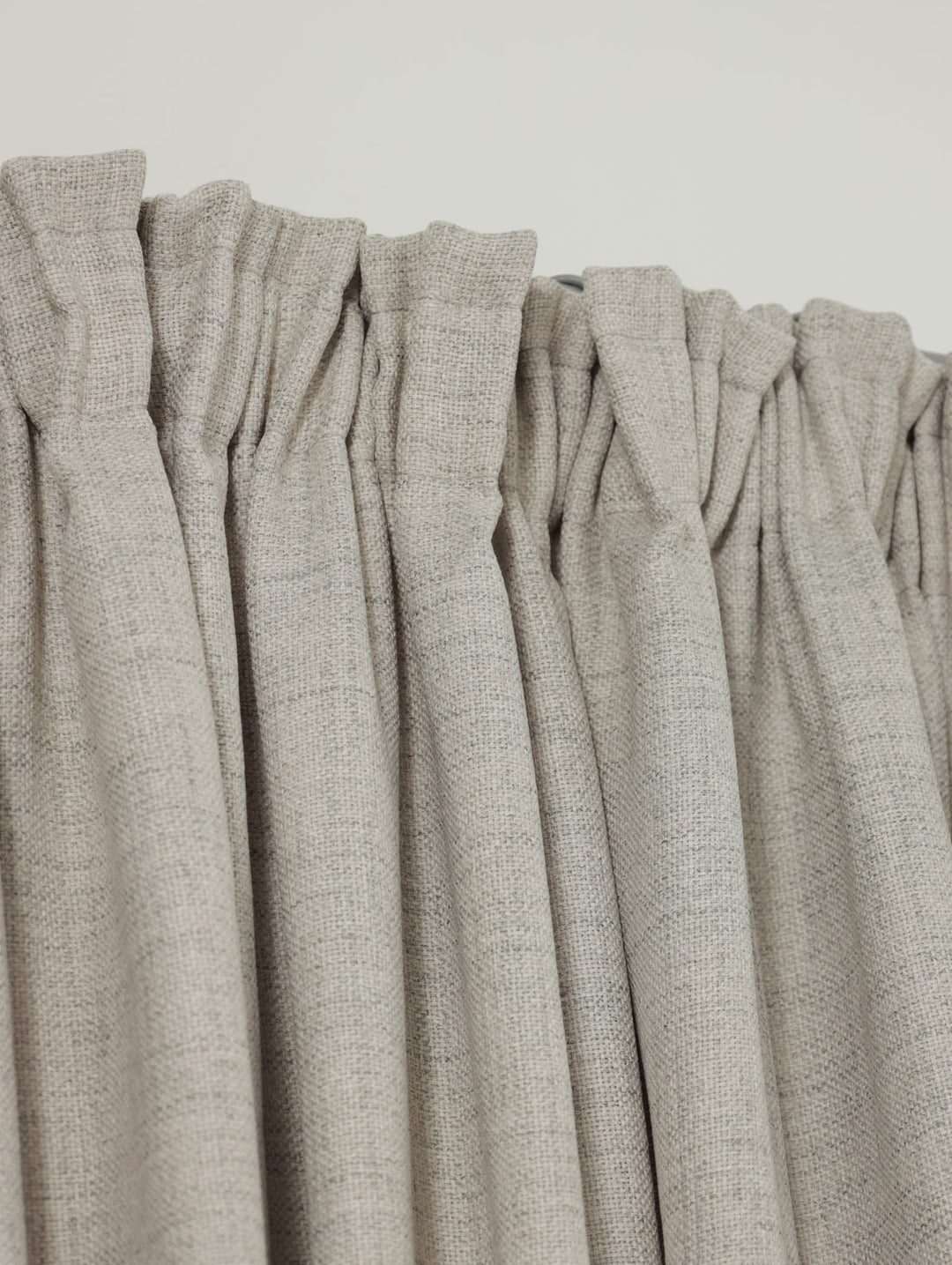 Lined Marbella Texture Taped Curtain - Silver