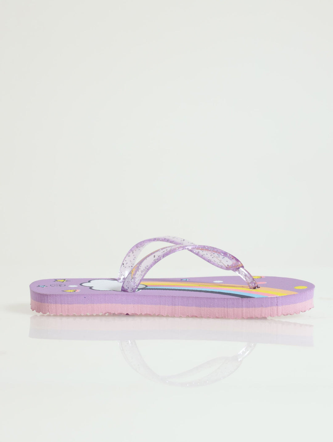 Pre-Girls  Rainbow Flip Flop - Purple