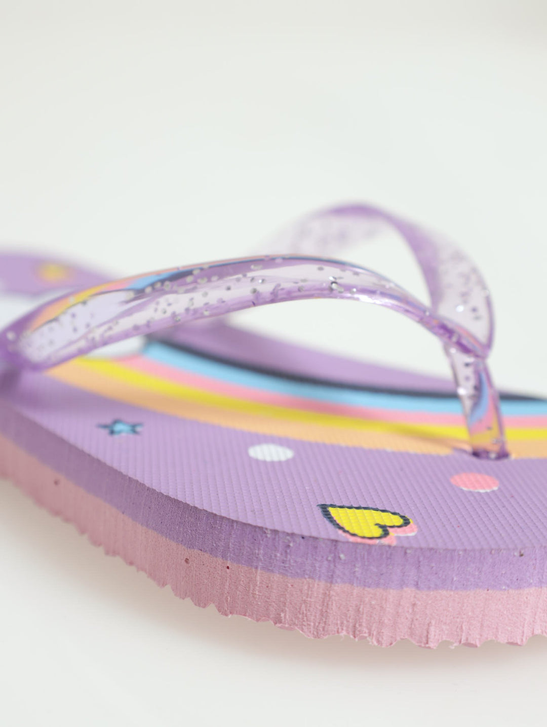 Pre-Girls  Rainbow Flip Flop - Purple