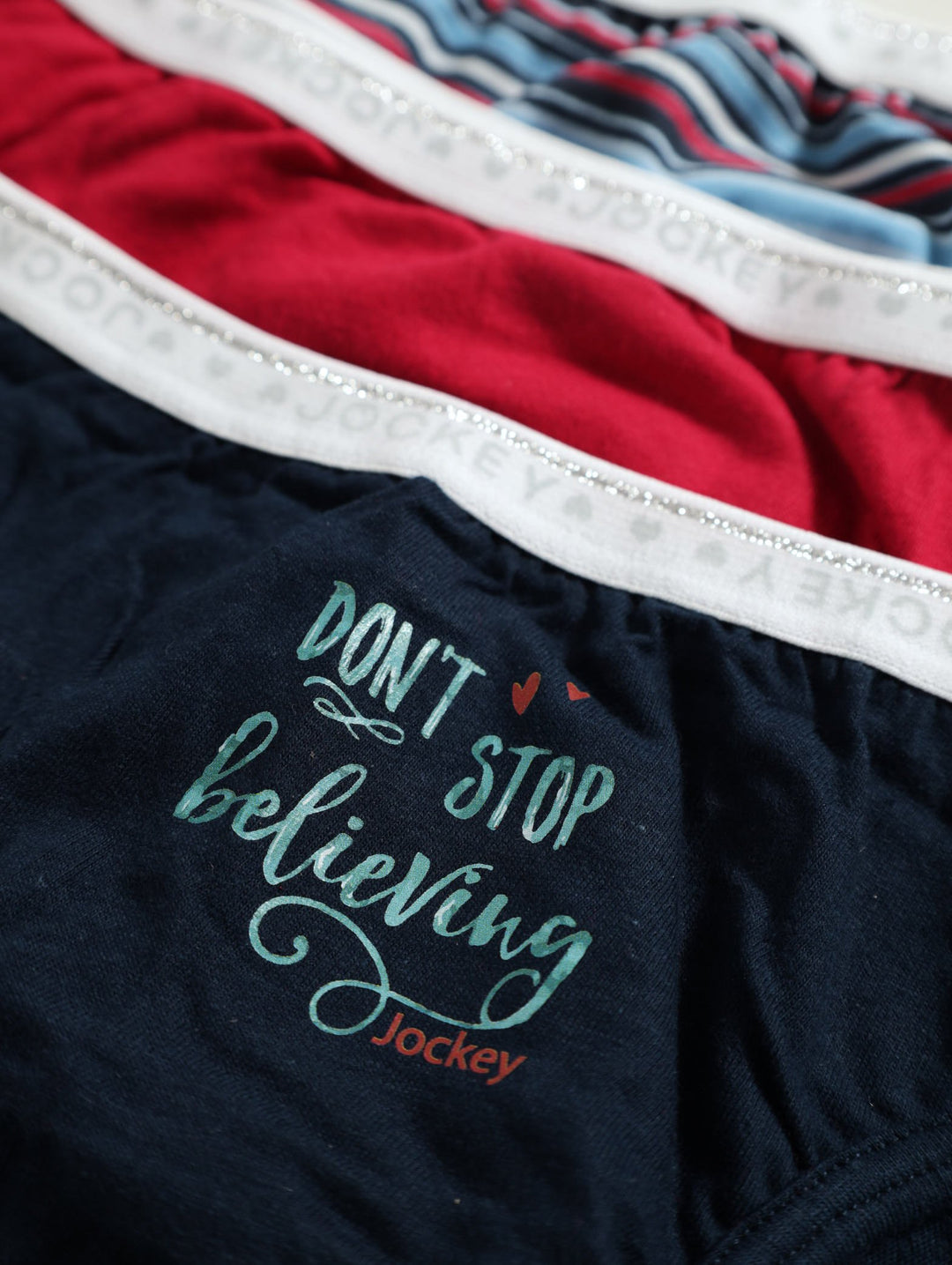 Girls 3 Pack Teen Electric Stripe Panties