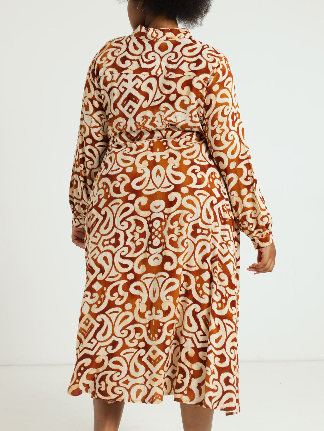 Maxi Shirt Dress - Brown