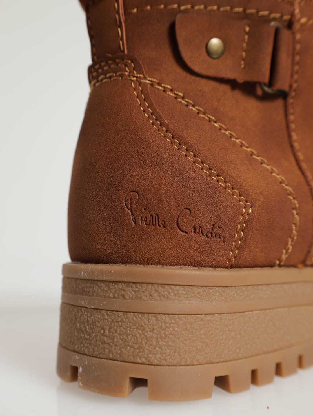 Lace Up Military Ankle Boot - Brown