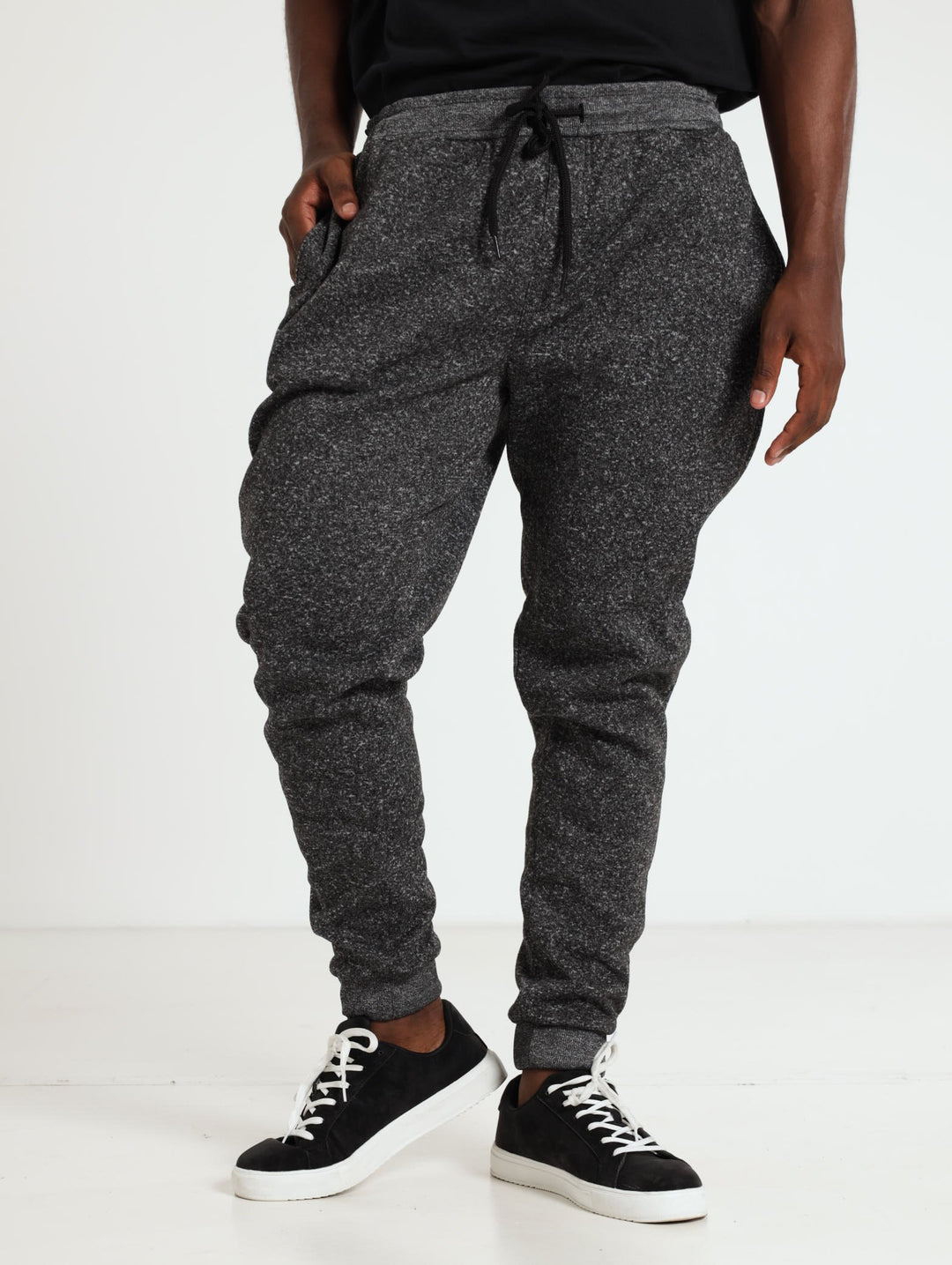 Cationic Fleece Jogger - Charcoal Melange
